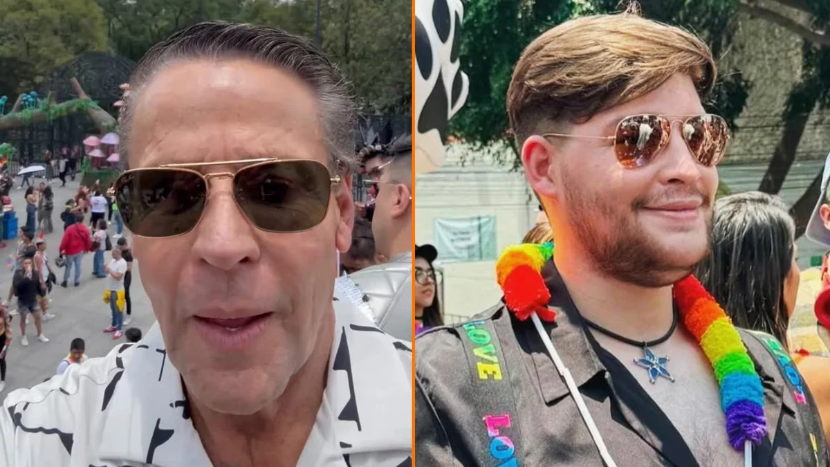 Alfredo Adame vuelve a la Marcha del Orgullo en CDMX en medio de choques con la prensa y conflicto con su hijo