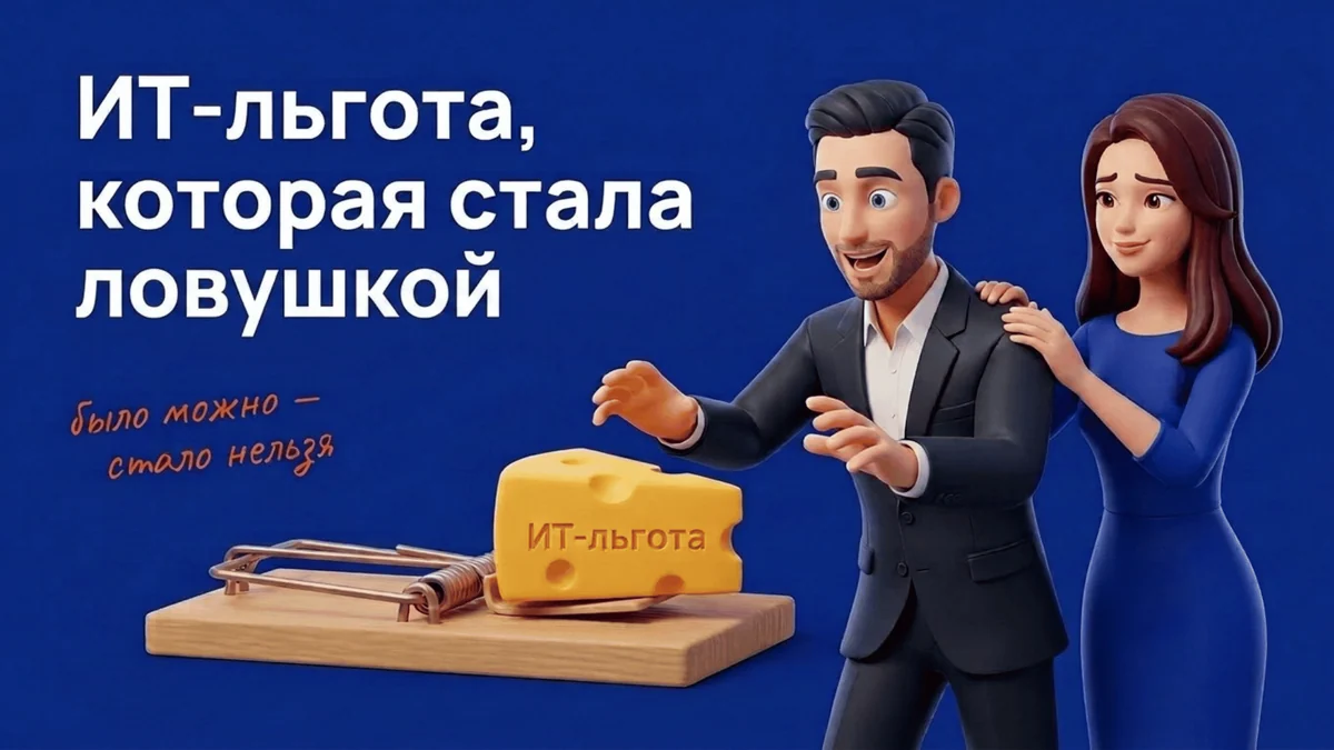 ИТ-льгота как мышеловка: почему «заход в Минцифры ради 5%» с 2026 года стал ловушкой