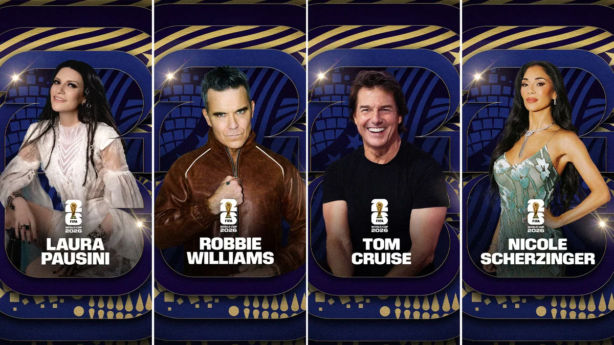 FIFA confirmó a los artistas para la ceremonia de clausura del Mundial 2026 con Tom Cruise y Robbie Williams como protagonistas