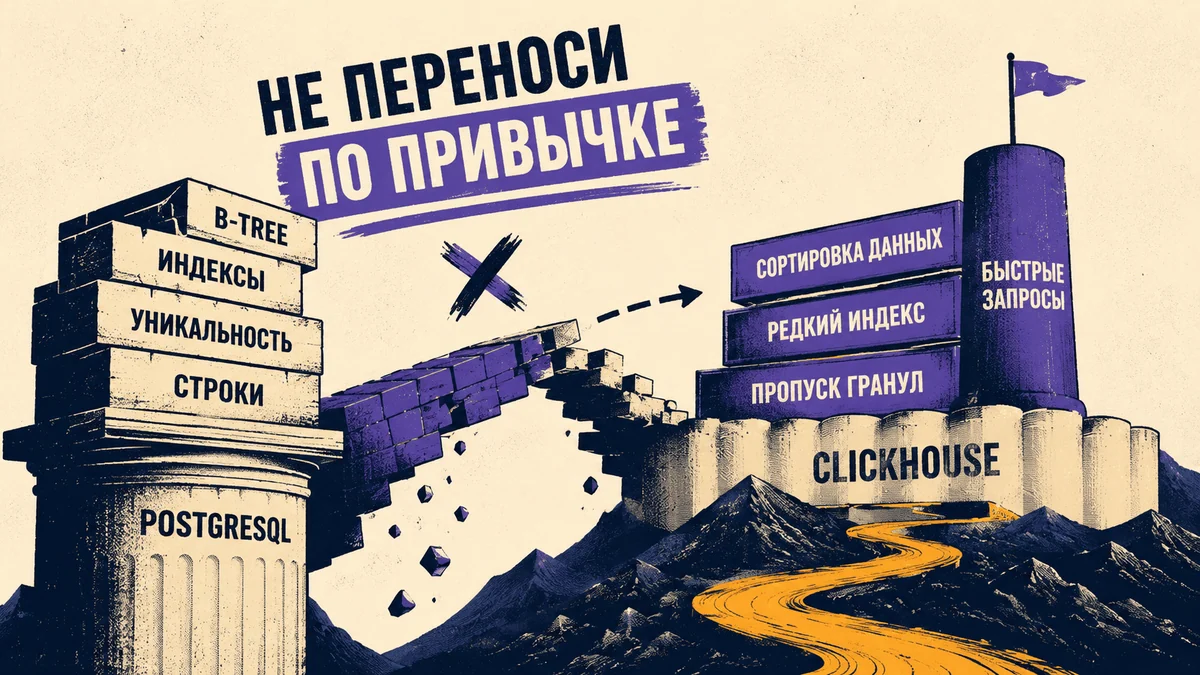 5 ошибок при миграции с PostgreSQL на ClickHouse: как не убить производительность индексами