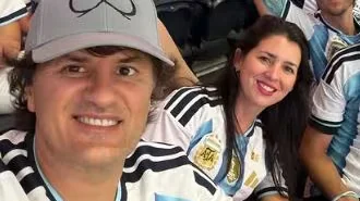 Ciro Martínez y Luli Bass alentaron a la Selección Argentina en el duelo ante Jordania: el encuentro con la Mona Jiménez