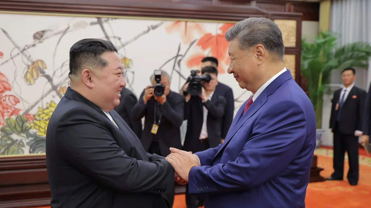 Xi and Kim express hopes for greater ties between China and North Korea