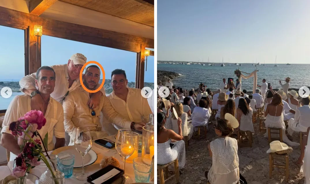 Víctor de Aldama celebra que no entra en prisión en la boda en Ibiza del abogado de una de sus empresas “instrumentales”, investigada por defraudar 70 millones