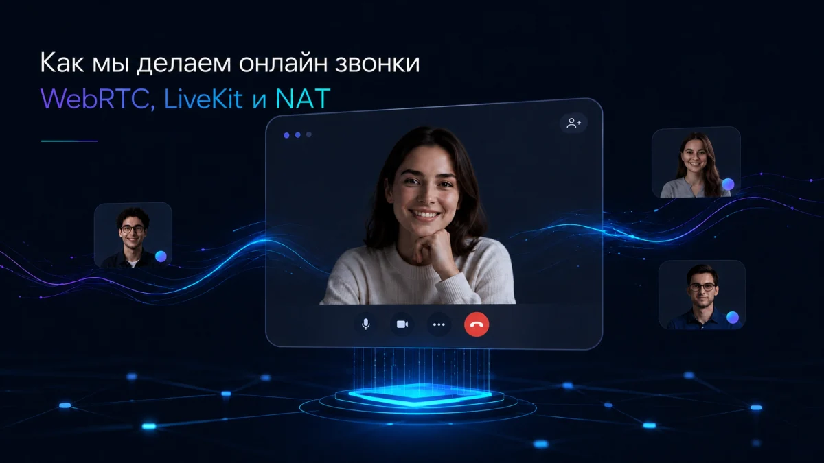 Как мы делаем онлайн звонки: Введение в WebRTC и LiveKit
