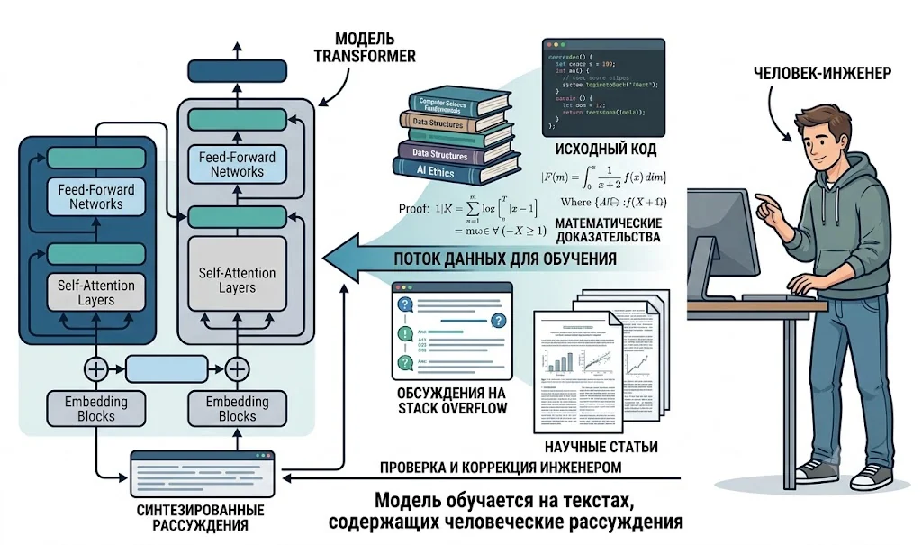 Как думает LLM: строим ChatGPT с нуля за десять шагов