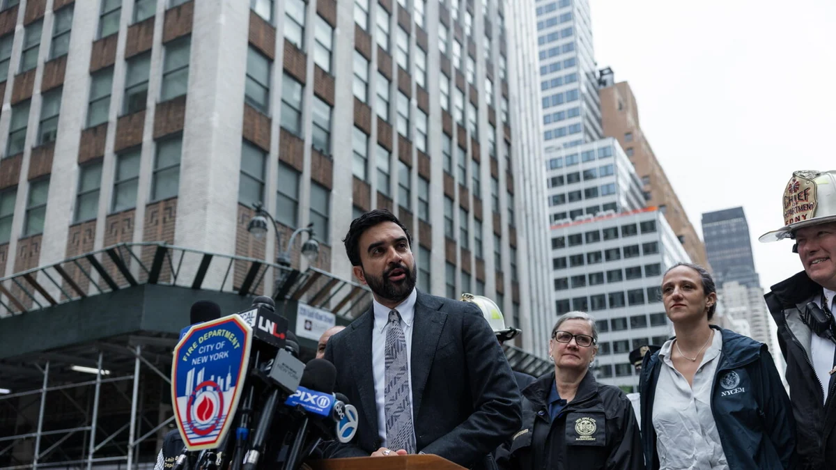 A Manhattan si teme il crollo parziale di un grattacielo, area transennata e traffico in tilt