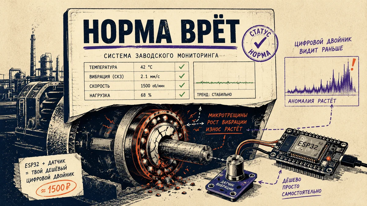 И снова про завод: собираем дешевый цифровой двойник на ESP32 и Python для реального цеха