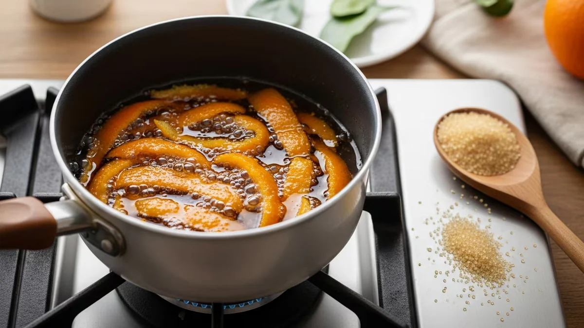Para qué sirve hervir cáscaras de mandarina con azúcar