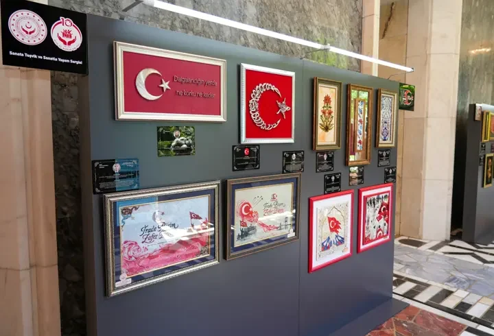 Erdemir’in destek verdiği eserler TBMM’de sergilendi
