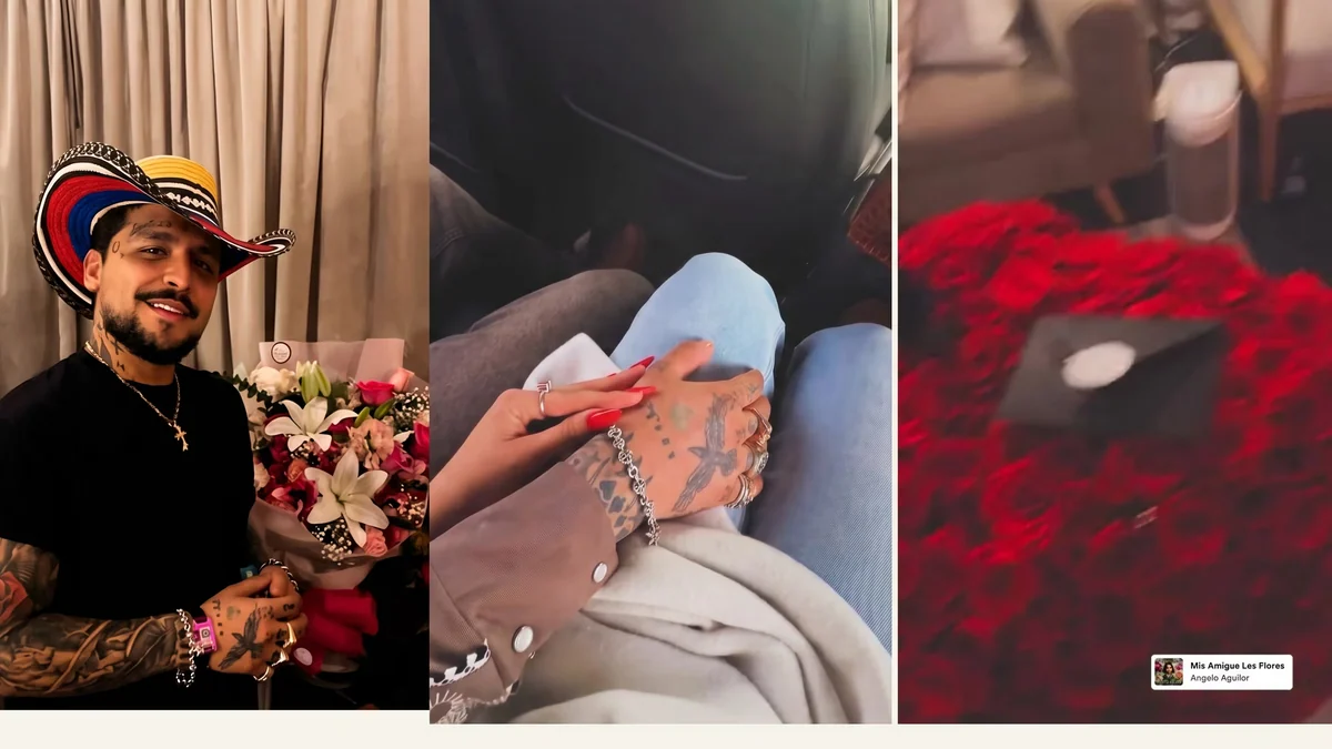Nuevas imágenes de Ángela Aguilar y Christian Nodal rodeados de flores desatan especulaciones sobre boda religiosa
