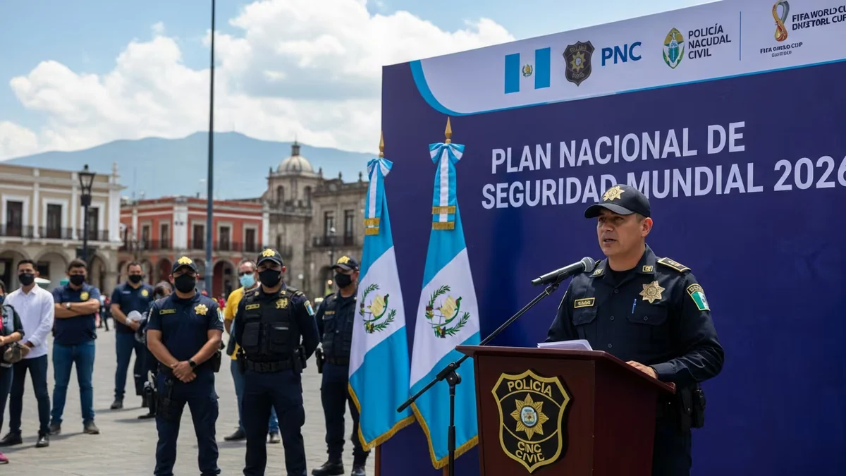 La Policía Nacional Civil de Guatemala anuncia un plan especial de seguridad durante el Mundial 2026