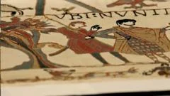 Bayeux Tapestry in 'wonderful state' after journey to London, French minister says