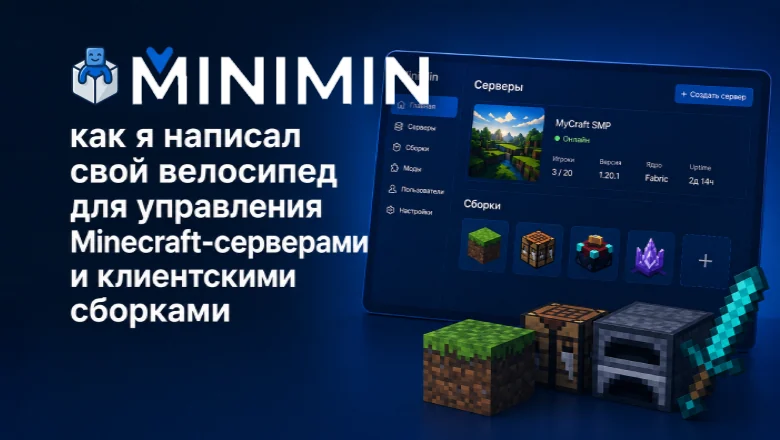 MiniMin: как я написал свой велосипед для управления Minecraft-серверами и клиентскими сборками