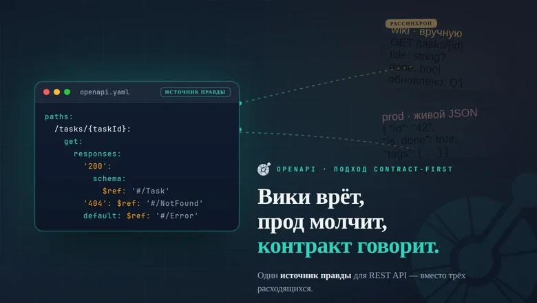 Вики врёт, прод молчит: почему пора сделать OpenAPI единственным источником правды о вашем API