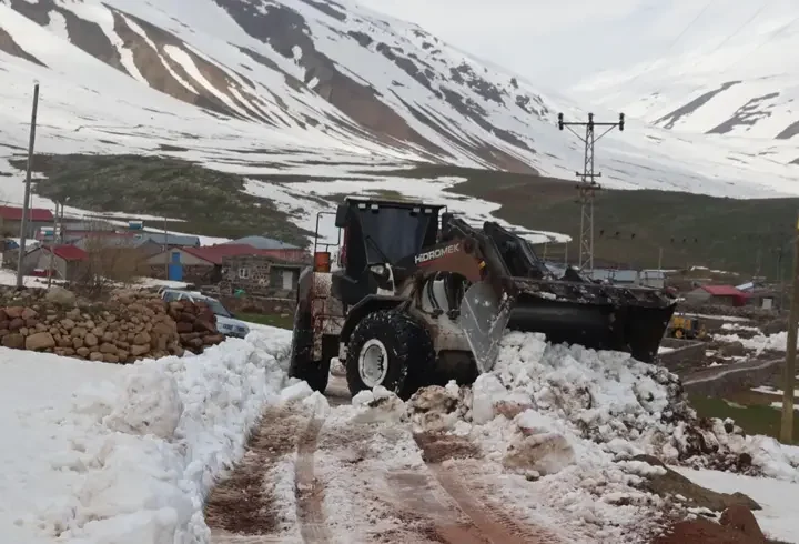 Doğu'nun Çukurova'sı Iğdır'da mayıs ayında karla mücadele