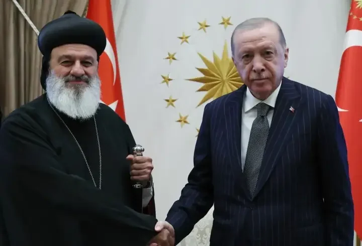 Cumhurbaşkanı Erdoğan, Süryani Ortodoks Kilisesi Patriği'ni kabul etti