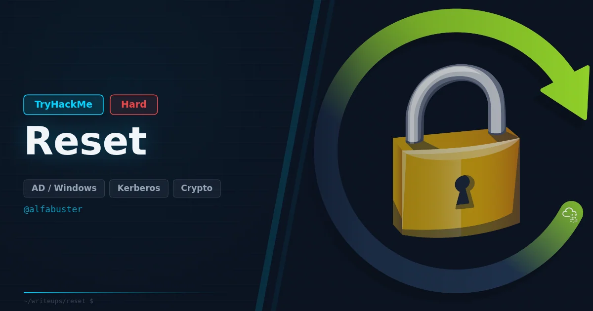 Reset — прохождение сложной машины от Tryhackme