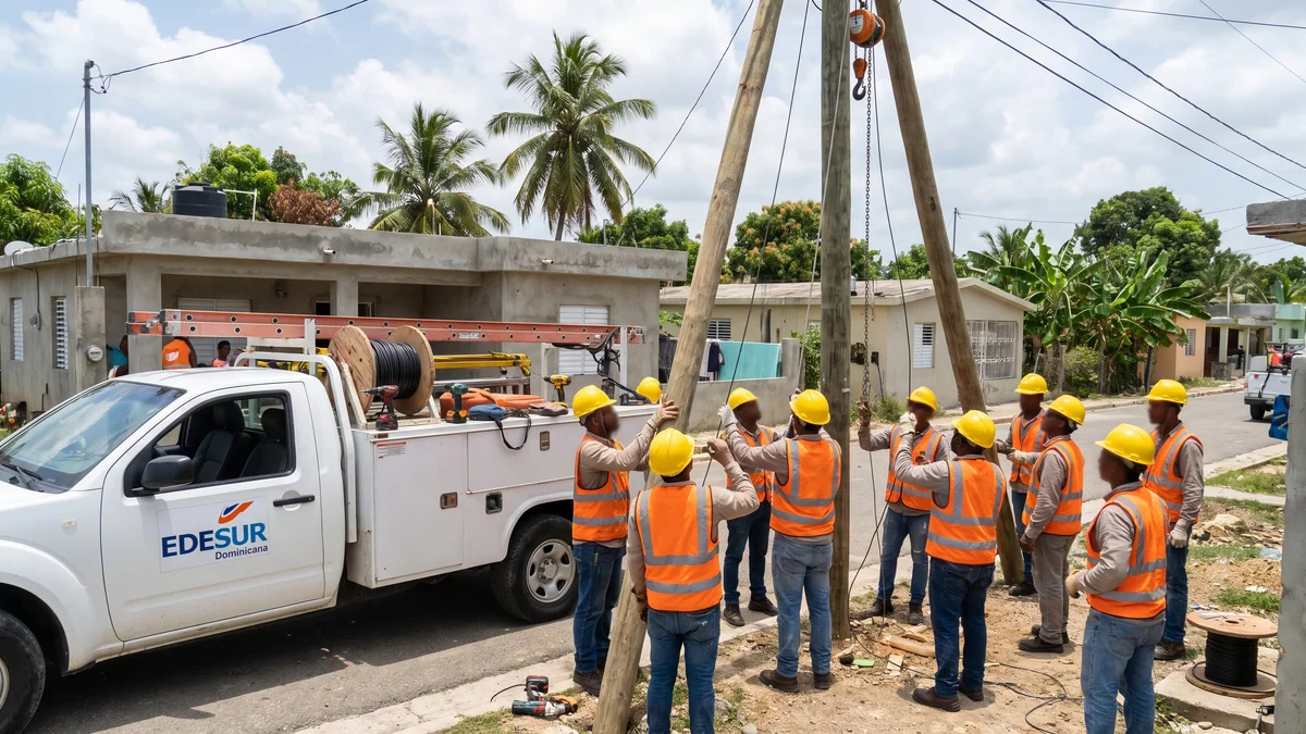 República Dominicana: Edesur invertirá RD 962.9 millones -USD 14.7 millones-en modernizar la red eléctrica de Peravia