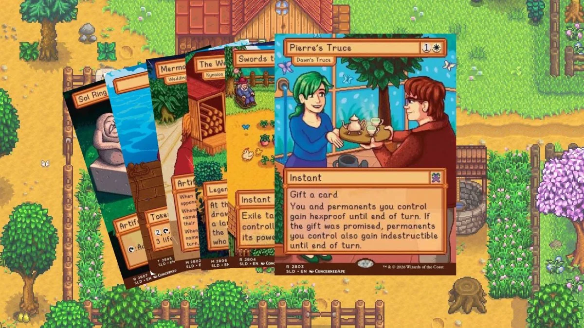 Les cartes Magic Stardew Valley divisent les fans à cause de leur artwork