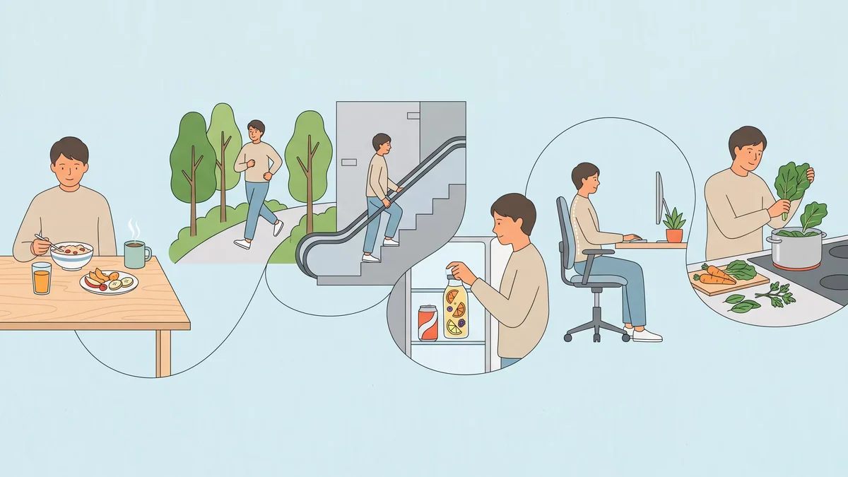 10 hábitos respaldados por especialistas para mejorar la alimentación, el descanso y la actividad física
