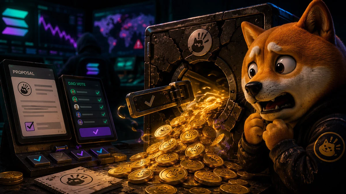 BonkDAO’s estimated $20M drain exposes how memecoin treasuries can be raided by a simple vote