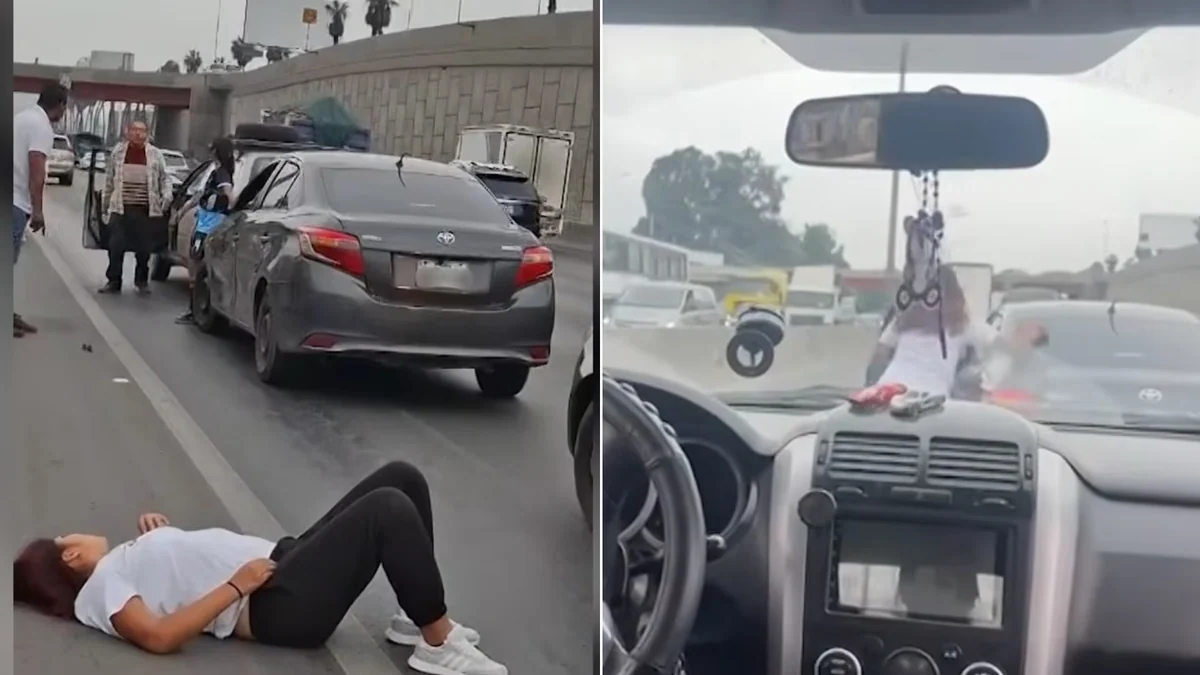 Reclamo por un choque terminó en pelea en Surco: mujer cayó al pavimento y las partes se culpan mutuamente
