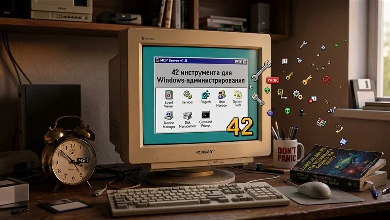 Собрал MCP-сервер для Windows-администрирования: 42 инструмента, от Event Viewer до диагностики служб