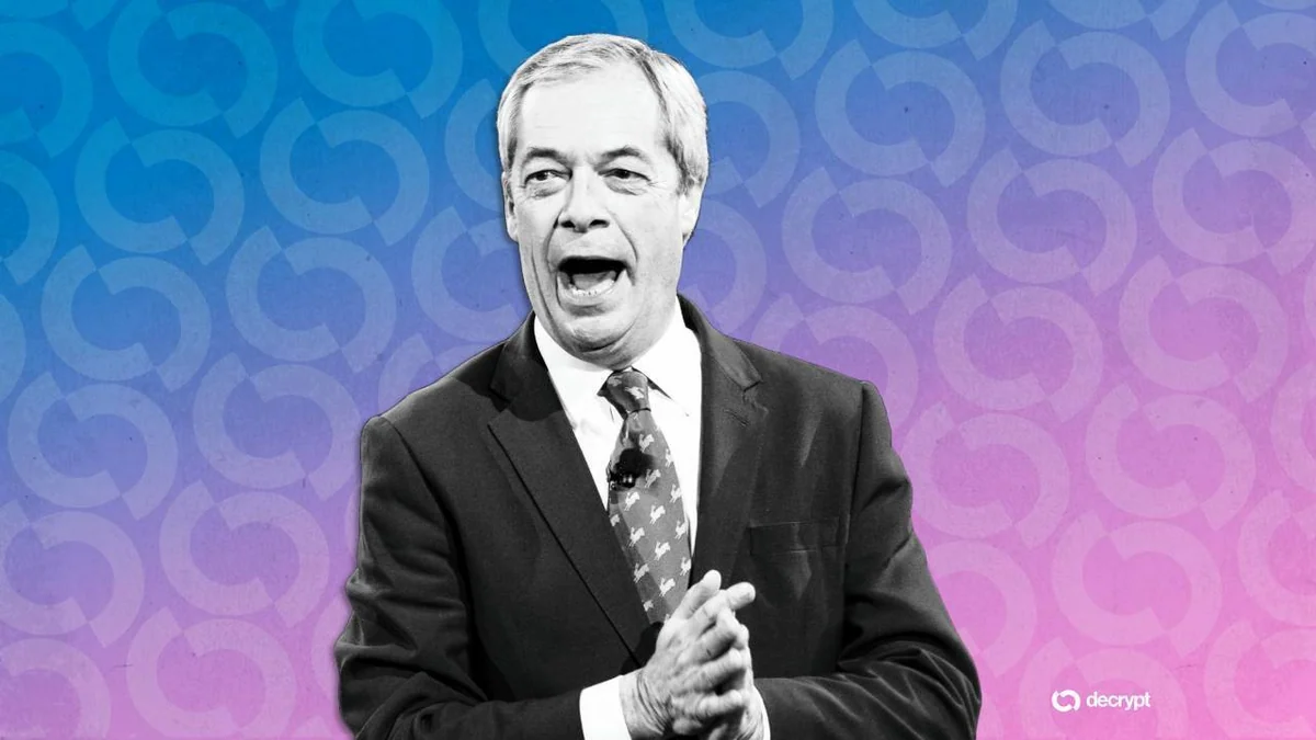 Farage Reported to UK Standards Watchdog Over Alleged Crypto Lobbying