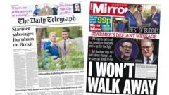 The Papers: 'Starmer sabotages Burnham' and 'Best of buddies'