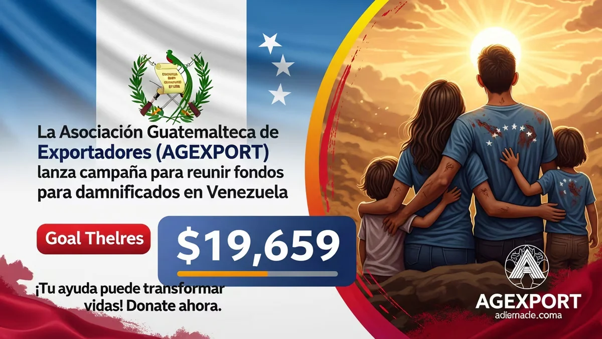 La Asociación Guatemalteca de Exportadores lanzó una campaña para reunir $19,659 para damnificados en Venezuela