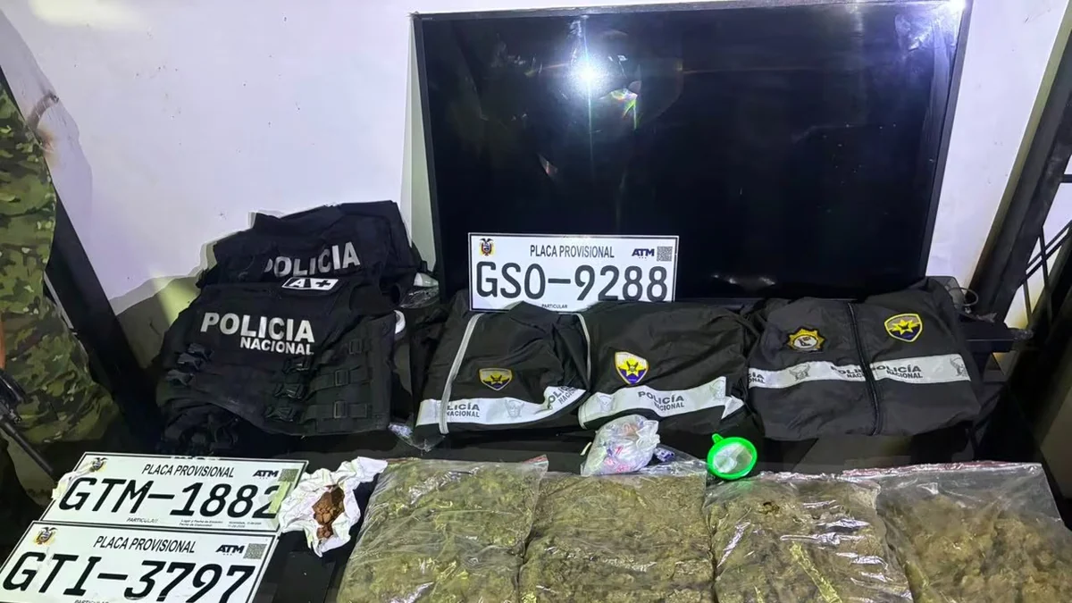 Un operativo contra Los Lagartos dejó al descubierto el uso ilegal de prendas policiales en Guayaquil