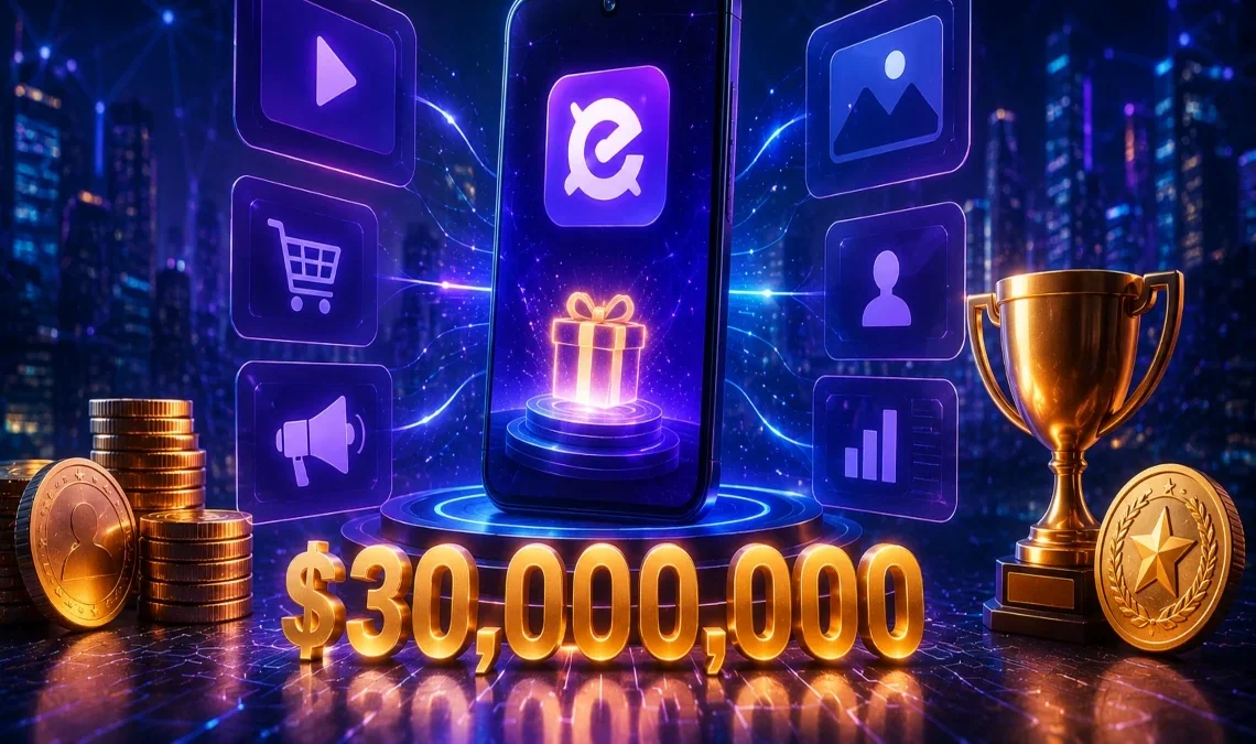 EarnOS rivoluziona la pubblicità digitale: 30 milioni di dollari in premi e una nuova era per l’internet verificato