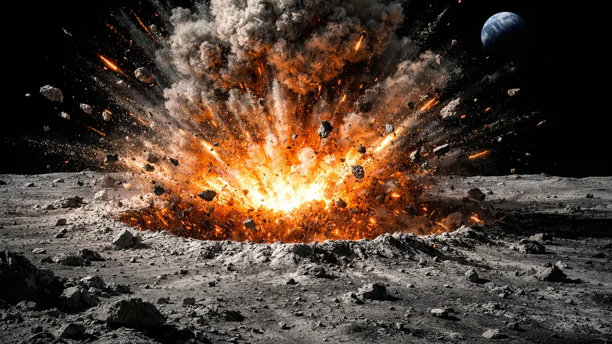 Hallan evidencia del impacto de un asteroide en la Luna hace más de 3.000 millones de años