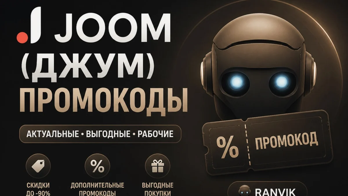 JOOM (ДЖУМ) промокоды июнь 2026: промокод Джум скидка 11% на первый заказ