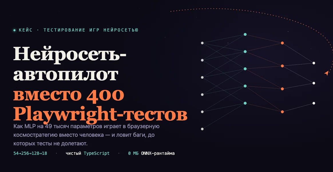 Нейросеть-автопилот вместо 400 Playwright-тестов