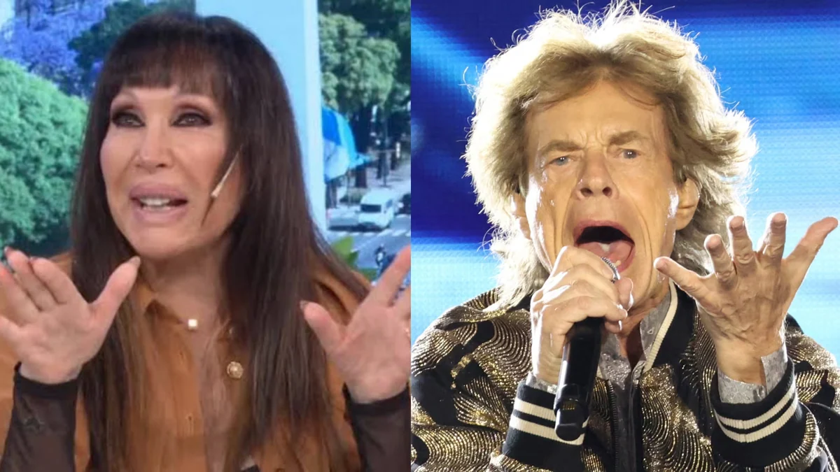 Moria Casán se burló de Mick Jagger en la tribuna de Inglaterra en el triunfo de Argentina: “Era una tía”