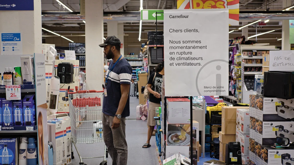 El calor arrasa con los ventiladores en Francia