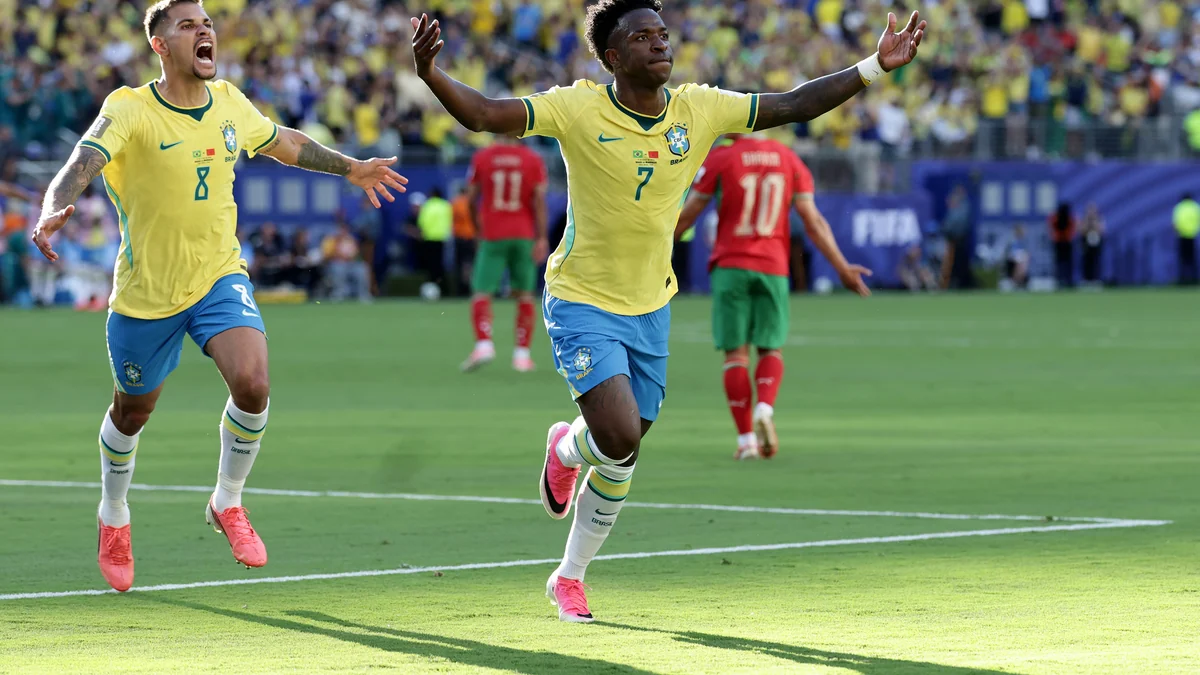 Vinicius salva a Brasil del fiasco ante la imponente superioridad de Marruecos