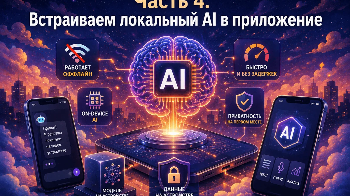 Capacitor: от веба к мобильным приложениям. Часть 4. Интегрируем локальный LLM в проект
