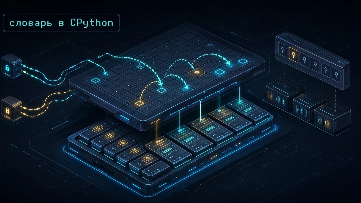 Как устроен словарь в CPython: compact dict, key sharing и что с ним делает free-threading
