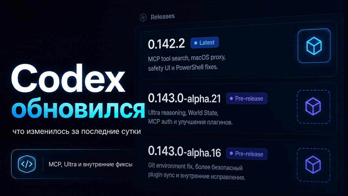 Следим за релизами Codex: последние обновления