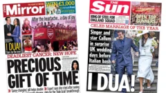 The Papers: Cancer pill's 'precious gift of time' and 'I Dua'