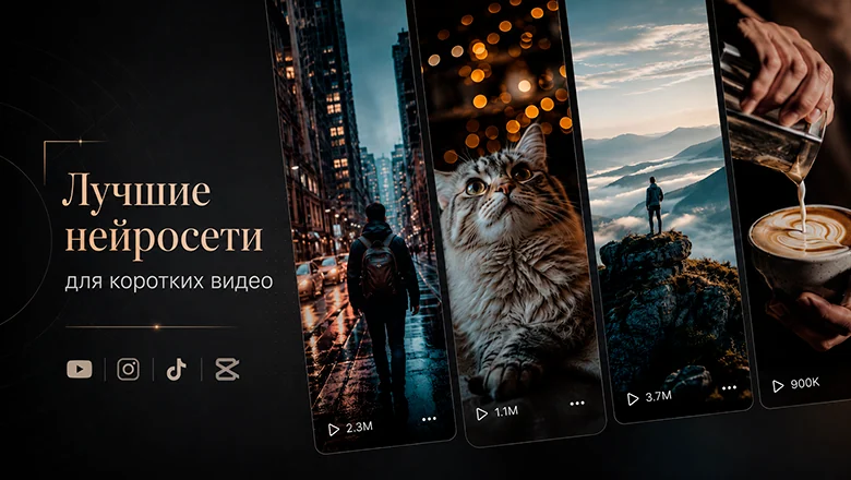 Лучшие нейросети для создания коротких видео: Генерируем Shorts, Reels, TikTok ролики на русском с музыкой