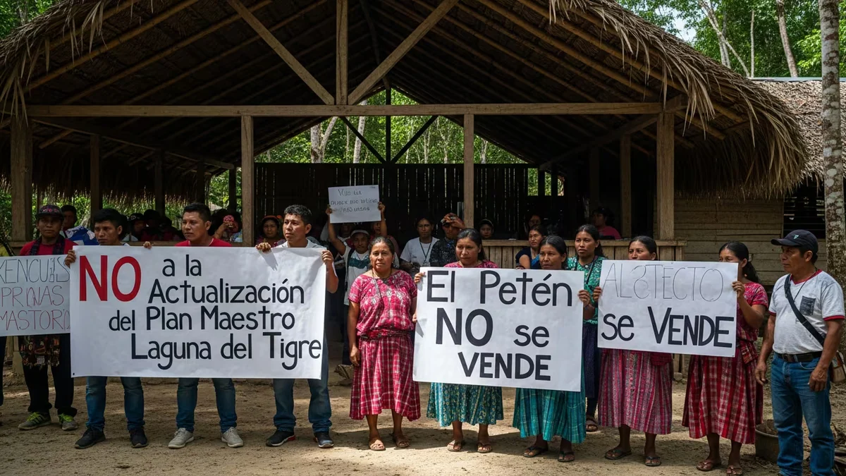 Las comunidades de Petén presentan un recurso para anular la actualización del plan maestro de Laguna del Tigre