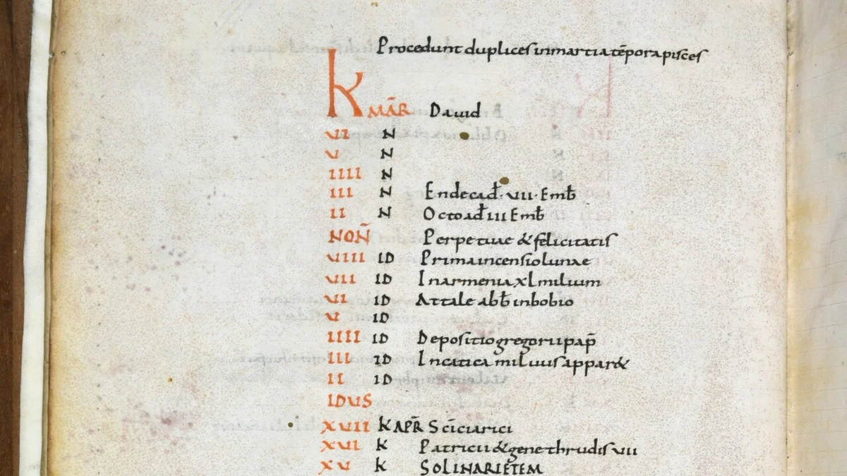 Scoperto un calendario dell'813, correggeva già l'anno solare di 3 giorni