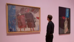 David Hockney depicted a 'peaceful, gay paradise' when homosexuality was a crime