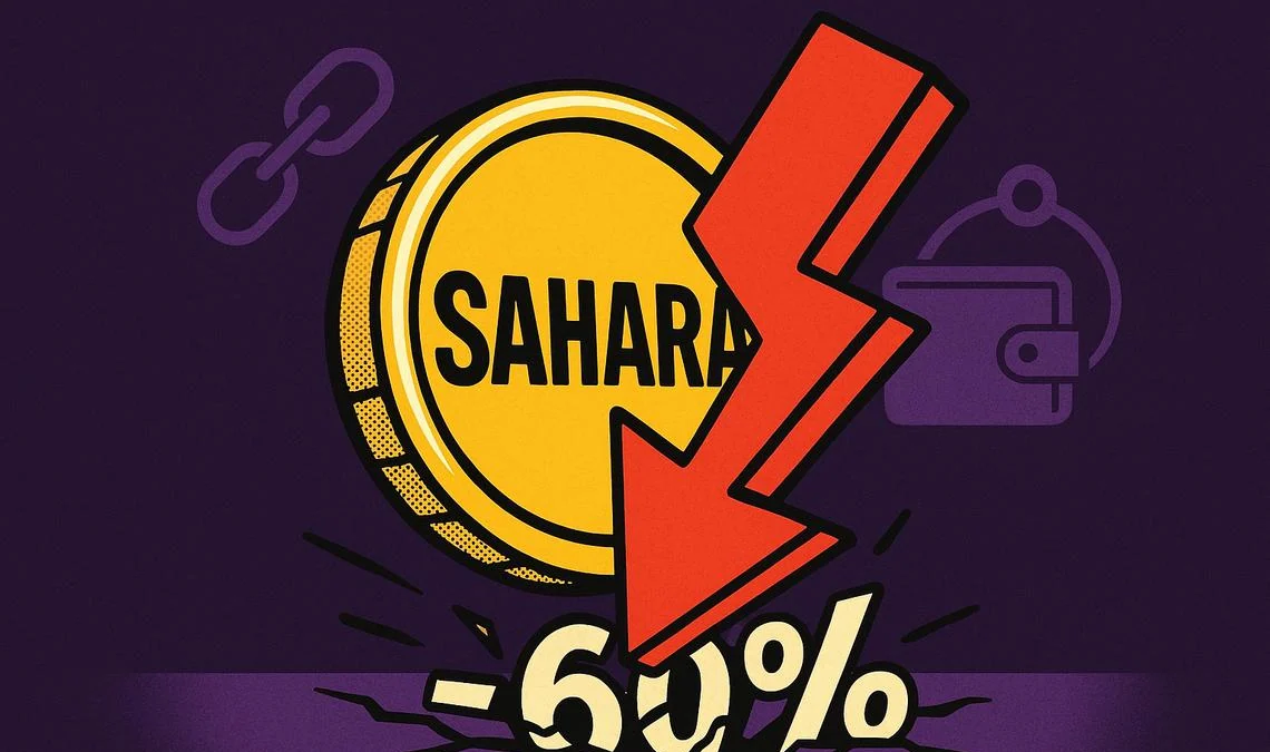 Crollo prezzo token Sahara AI: -60% dopo 600 milioni di SAHARA mossi dal team