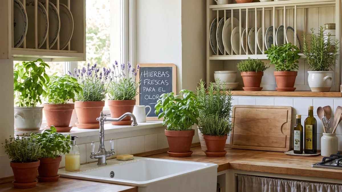 Las plantas ideales para eliminar los malos olores de tu cocina sin usar productos químicos y artificiales