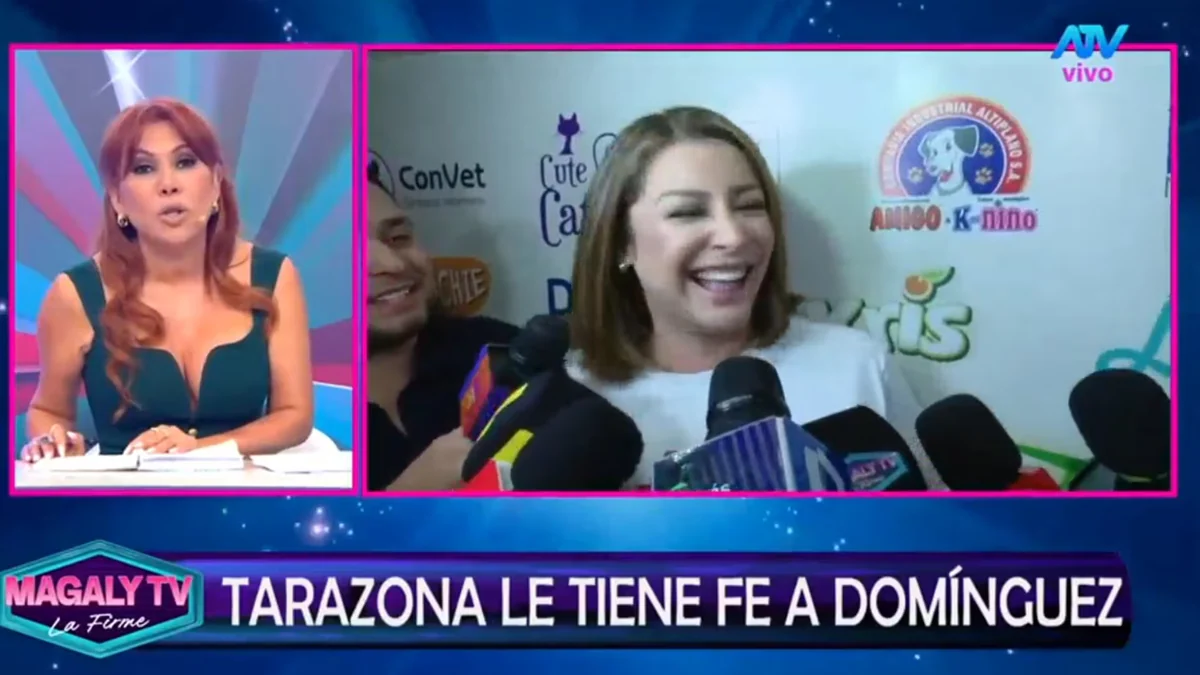 Karla Tarazona niega amarre a Cristian Domínguez y Magaly Medina advierte: “Vamos a ver cuando tenga las tentaciones al lado”