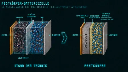 heise+ | Batterie für das Elektroautos: Welchen Vorteil Feststoffbatterien haben
